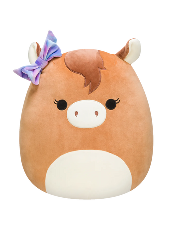SQUISHMALLOWS Kôň s mašľou Tomar, 20 cm