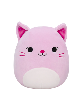 SQUISHMALLOWS Ružová trblietavá mačka Celenia, 20 cm