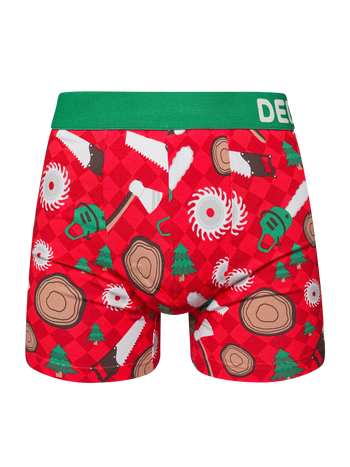 Veselé pánske boxerky Drevorubač