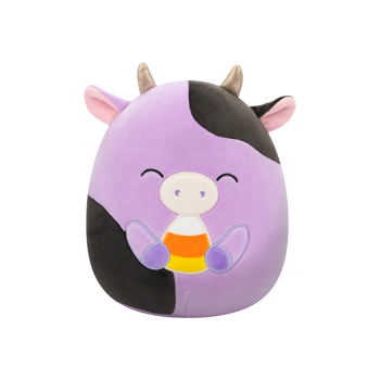 SQUISHMALLOWS Fialová kravička Alexie, 20 cm