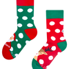 Veselé detské teplé ponožky Santa a Rudolf