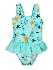 Veselé dievčenské plavky Mušle