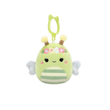 SQUISHMALLOWS Kľúčenka - zelený čmeliak Sibyl, 9 cm