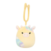 SQUISHMALLOWS Kľúčenka - Žltá kravička Rina, 9 cm
