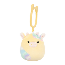 SQUISHMALLOWS Kľúčenka - Žltá kravička Rina, 9 cm