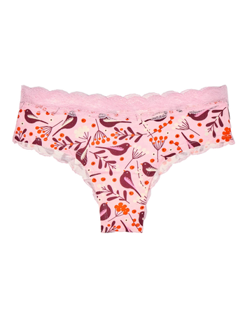 Dámske nohavičky s čipkou Vtáčiky a bobule