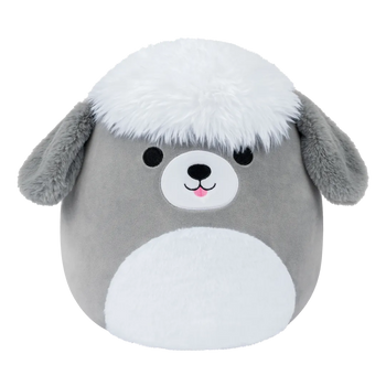 SQUISHMALLOWS Šedo-biely ovčiarsky psík Arnold, 13 cm