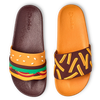 Veselé šľapky Burger a hranolky