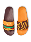 Veselé šľapky Burger a hranolky