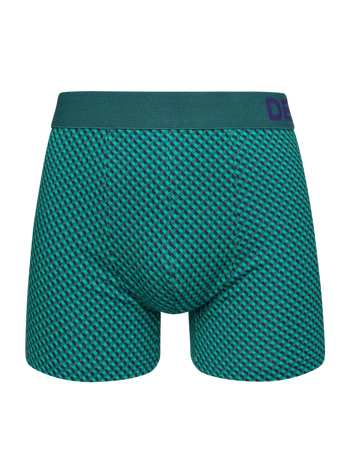 Modro-zelené pánske vzorované boxerky