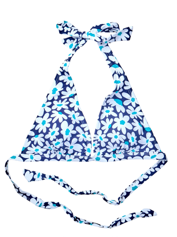 Veselý vrchný diel plaviek Modré margarétky