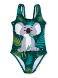 Veselé dievčenské plavky Koala a listy