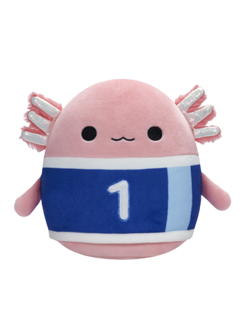 SQUISHMALLOWS Axolotl Archie vo futbalovom drese, 20 cm