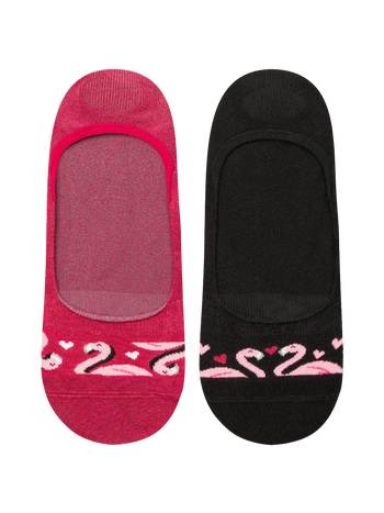 Veselé ťapky Plameniaky a srdiečka