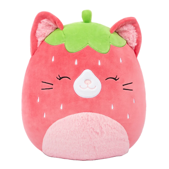SQUISHMALLOWS Jahodová mačka Olma, 13 cm