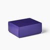 Vzorovaná fialová darčeková krabička