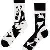 Veselé ponožky Abstraktná panda