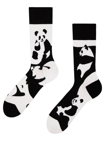 Veselé ponožky Abstraktná panda