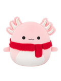 SQUISHMALLOWS Ružový axolotl so šálom – Archie, 30 cm