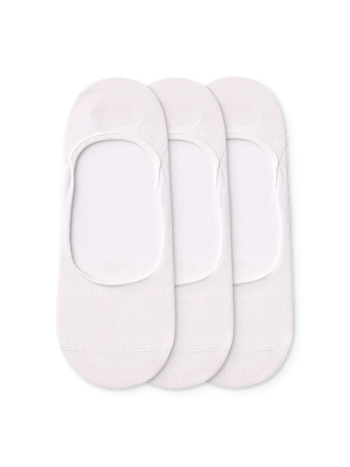 Trojbalenie bavlnených ťapiek Biely Klasik