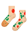 Veselé lýtkové ponožky Kaktus a balón