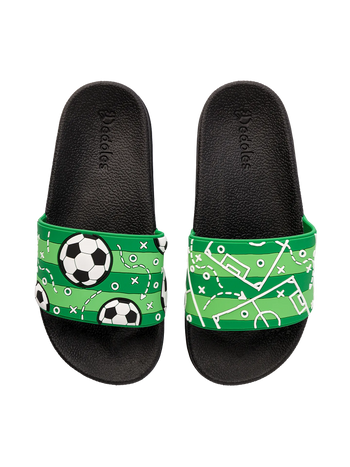 Veselé detské šľapky Futbalové ihrisko