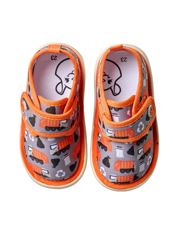 Veselé papučky pre bábätká Smetiarske auto