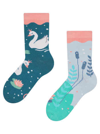 Veselé detské ponožky Labute