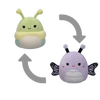 SQUISHMALLOWS 2v1 húsenica Rutabaga a motýľ Bibiana, 13 cm