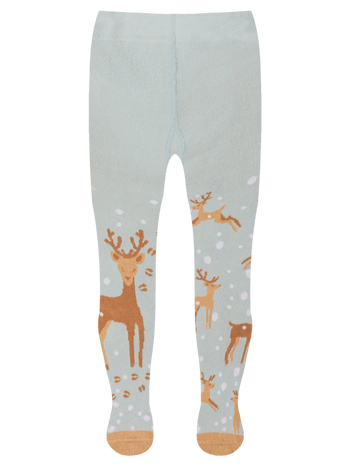 Veselé detské pančušky Sob v snehu