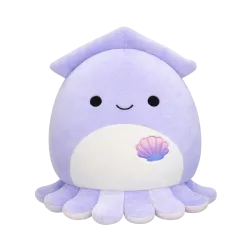 SQUISHMALLOWS Fialový kalmár Stacy, 13 cm
