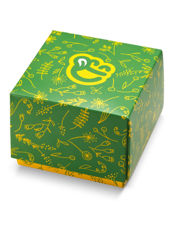 Štvorcová darčeková krabička Jarné kvety