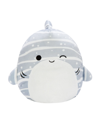 SQUISHMALLOWS Žralok s trblietavým bruškom Saschie, 30 cm