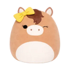 SQUISHMALLOWS Hnedý kôň s mašľou Tomar, 13 cm