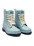 Oceľovo modré dámske gumáky