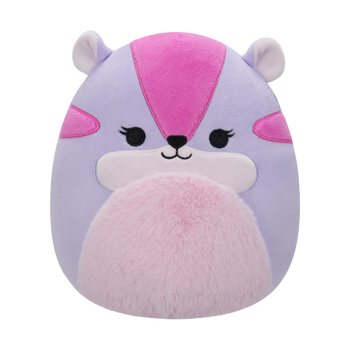 SQUISHMALLOWS Fialovo-ružový chipmunk Tamara, 20 cm