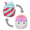 SQUISHMALLOWS 2v1 ľadová drť Tucker a cukrová vata Bevin, 13 cm