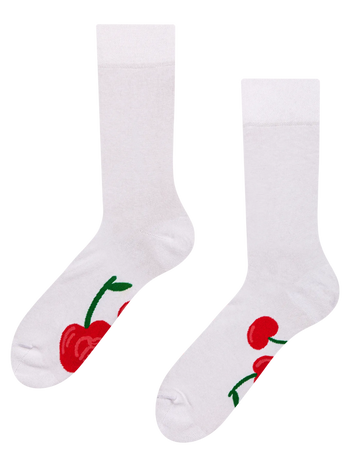Veselé ponožky Červené čerešne