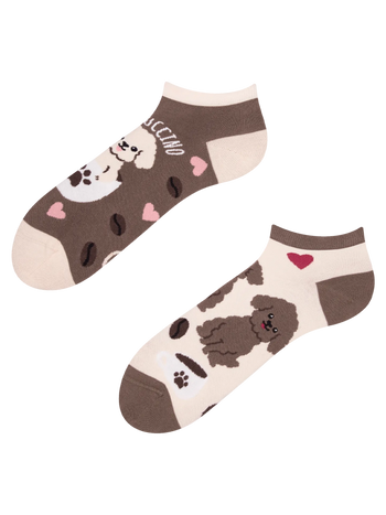 Veselé členkové ponožky Puppuccino