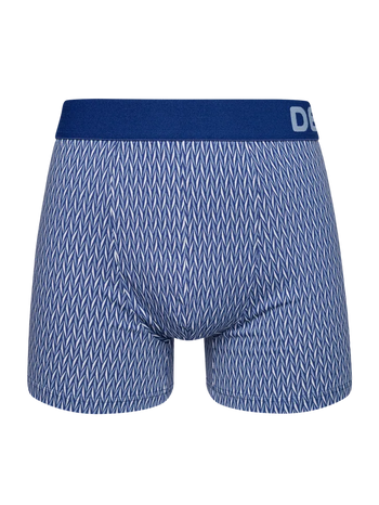 Modro-sivé pánske vzorované boxerky